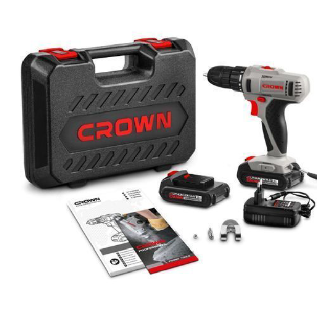 Perceuse visseuse sans fil CROWN 14,4V avec 2 batteries 1,5AH CT21055LM-1.5 - photo 2