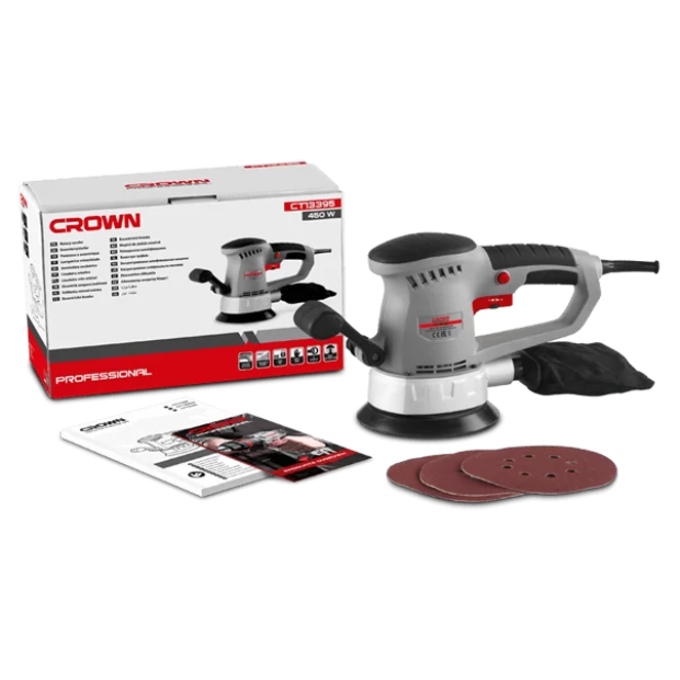 Ponceuse rotative éxcentrique orbital 450w 150mm CT13395 - photo 2