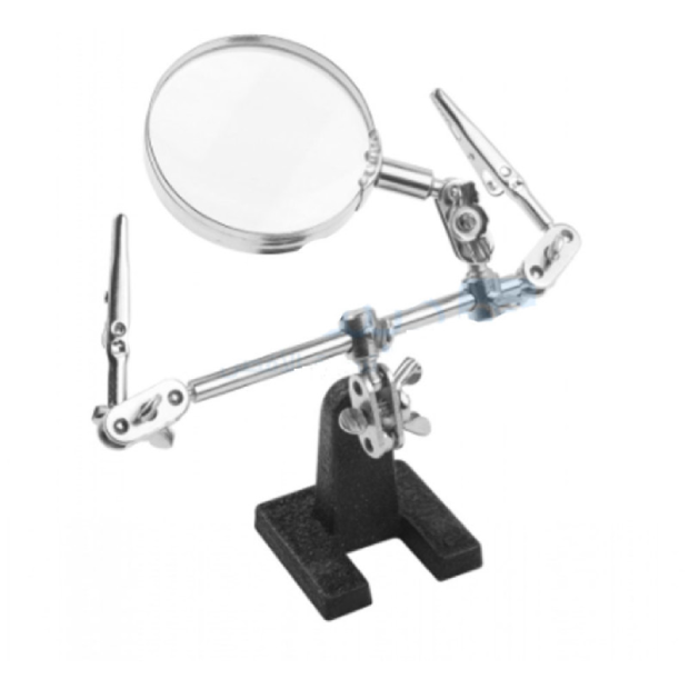Loupe avec 2 pinces réglables 360° (3eme Main)  38090 - photo 2