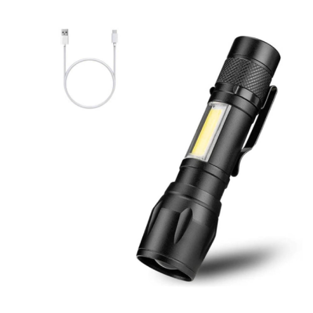 Lampe de poche double allumage USB 90mm LA218 - photo 1