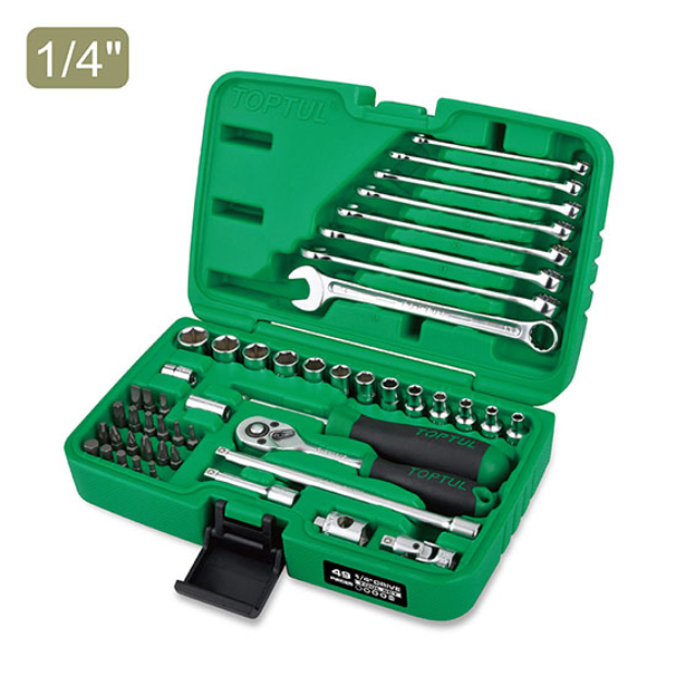 Jeu de 49 clés à douille de qualité professionnelle 1/4" GCAI4901 - photo 1