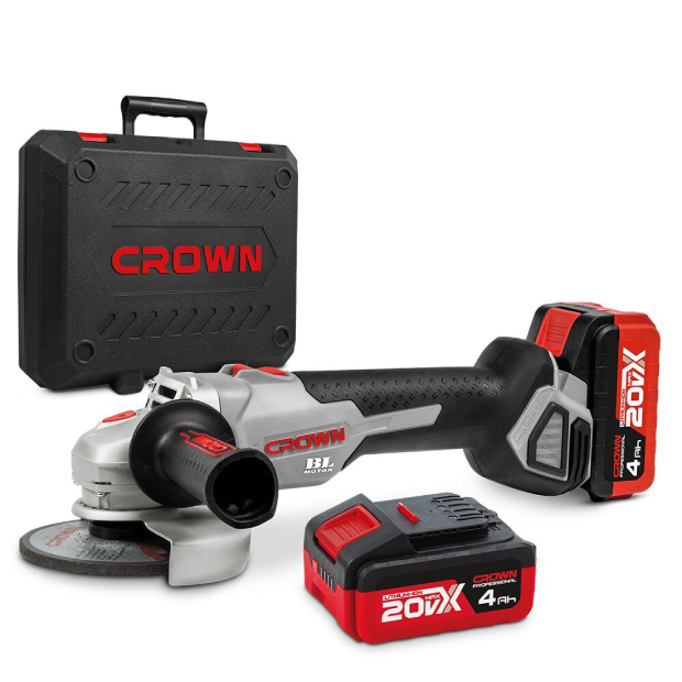 Meuleuse d’angle tronçonneuse 125mm sans fil brushless à 2 batteries 20V 4.0Ah CT23026 - photo 1