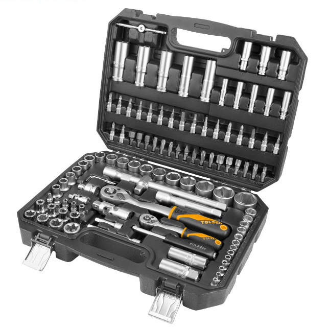 Caisse de douilles 1/2″ + 1/4″ 108PCS (industriel) 15144 - photo 1