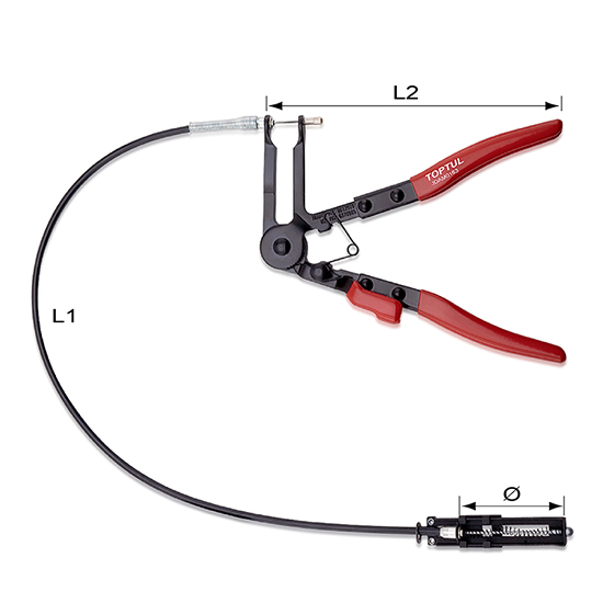 Pince pour colliers de serrage flexibles JDAM0163 - photo 1