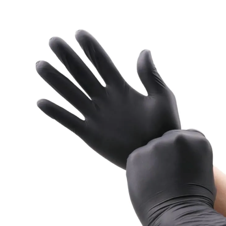 Gants alimentaires jetables (Noir/Bleu) - photo 1