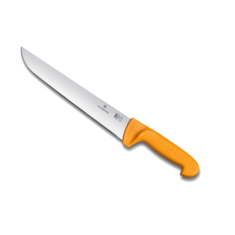Couteau de boucher SWIBO lame 24 cm - manche grillon jaune (Code: 5.8431.24) - photo 1