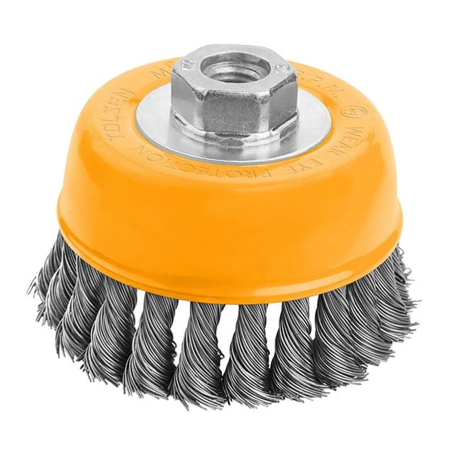 Brosse métallique torsadée avec écrou (INDUSTRIELLE) - photo 1