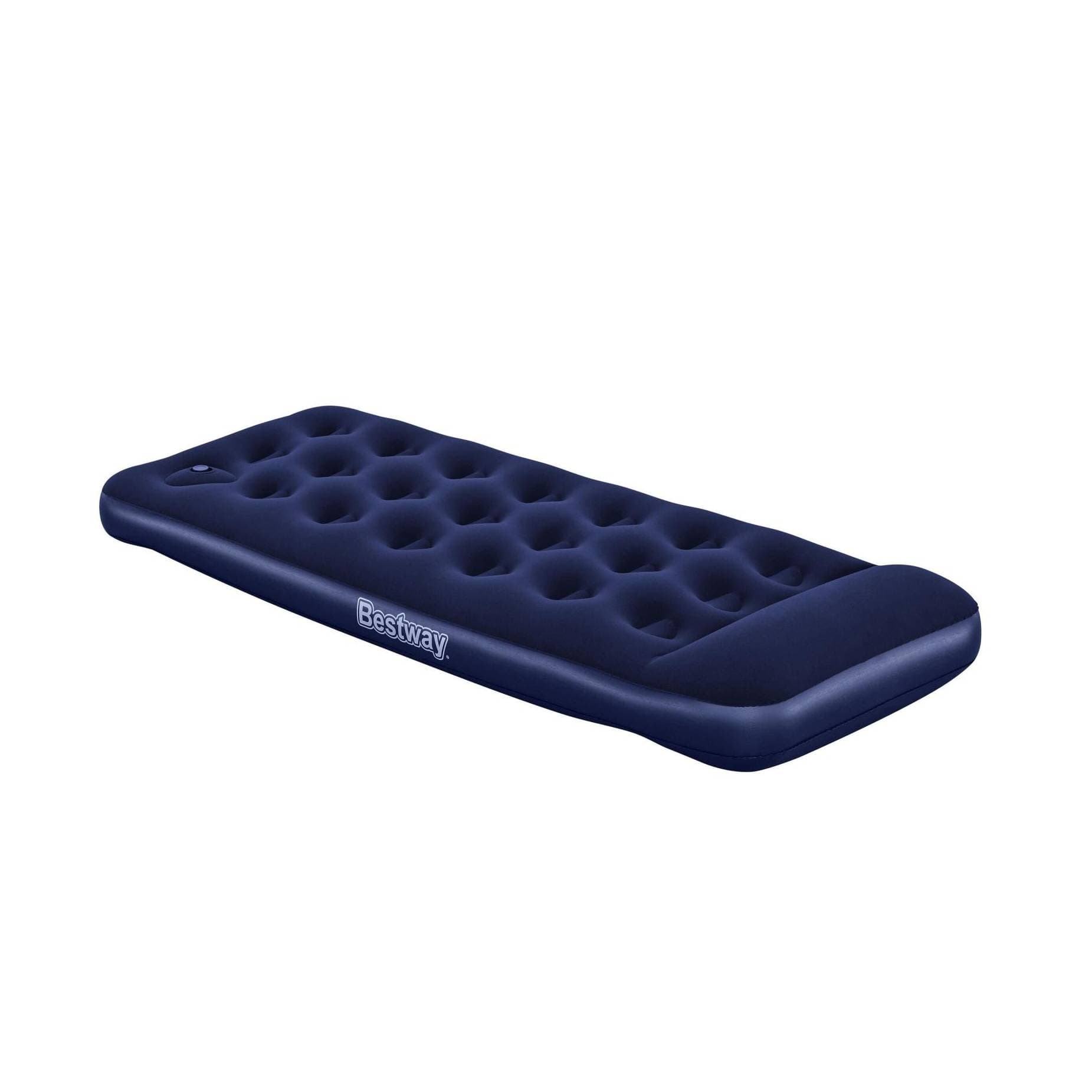 Matelas camping gonflable 1 place 185x76x28cm avec pompe à pied 67223 - photo 1