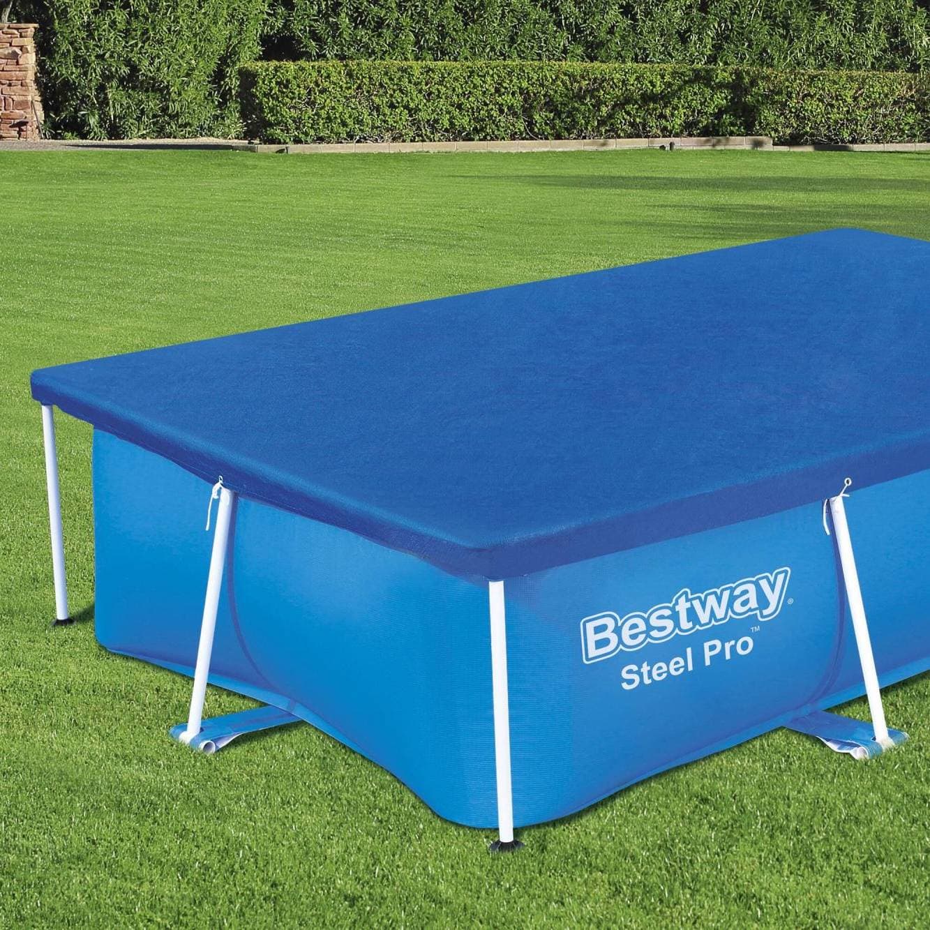 Bâche 4 saisons rectangle 264x174cm pour piscine Steel Pro 259x170cm 58105 - photo 2