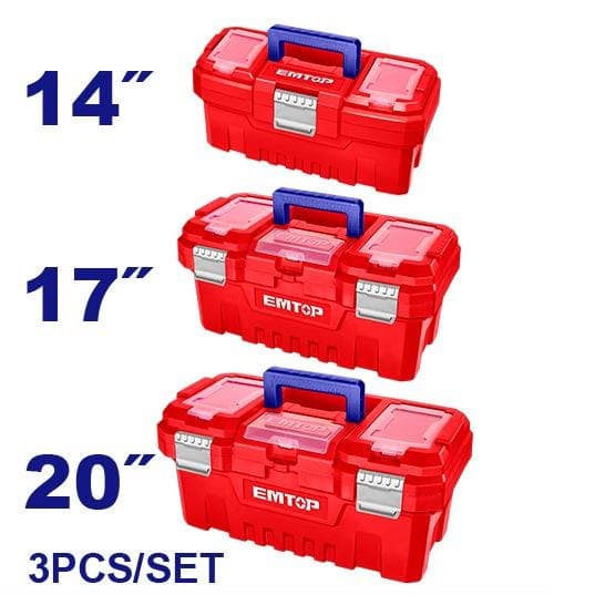 Kit de 3 pcs de caisses à outils en plastique EPBXK0302 - photo 1