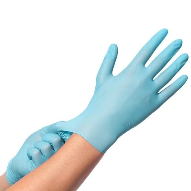 Gants en nitrile bleu (nitrile souple) - photo 1