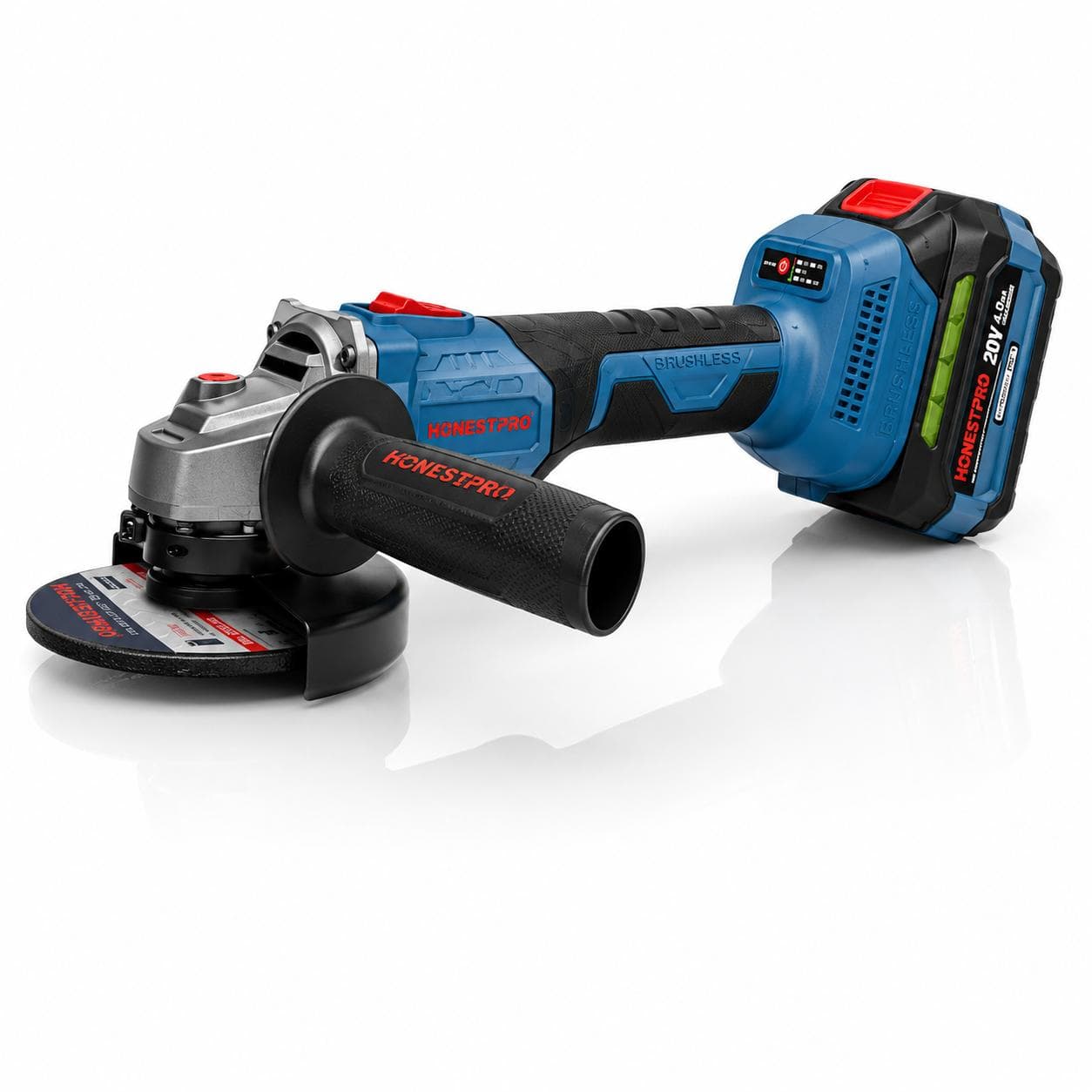 Meuleuse d’angle tronçonneuse 115mm sans fil brushless à 1 batterie 21V 4.0Ah YAE2652 - photo 1