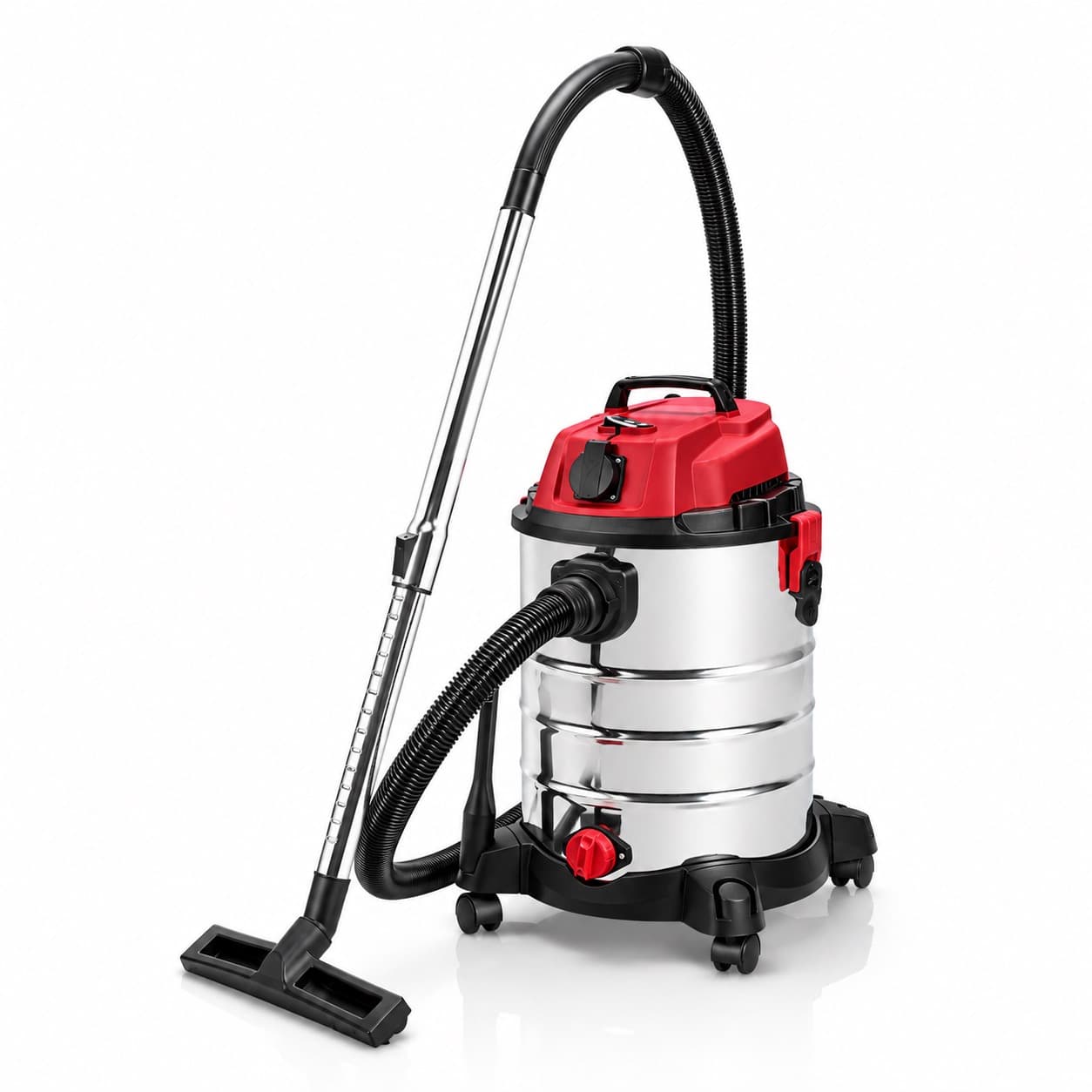 Aspirateur eau et poussière 30L inox 1600W avec prise automatique VC16-30 - photo 1