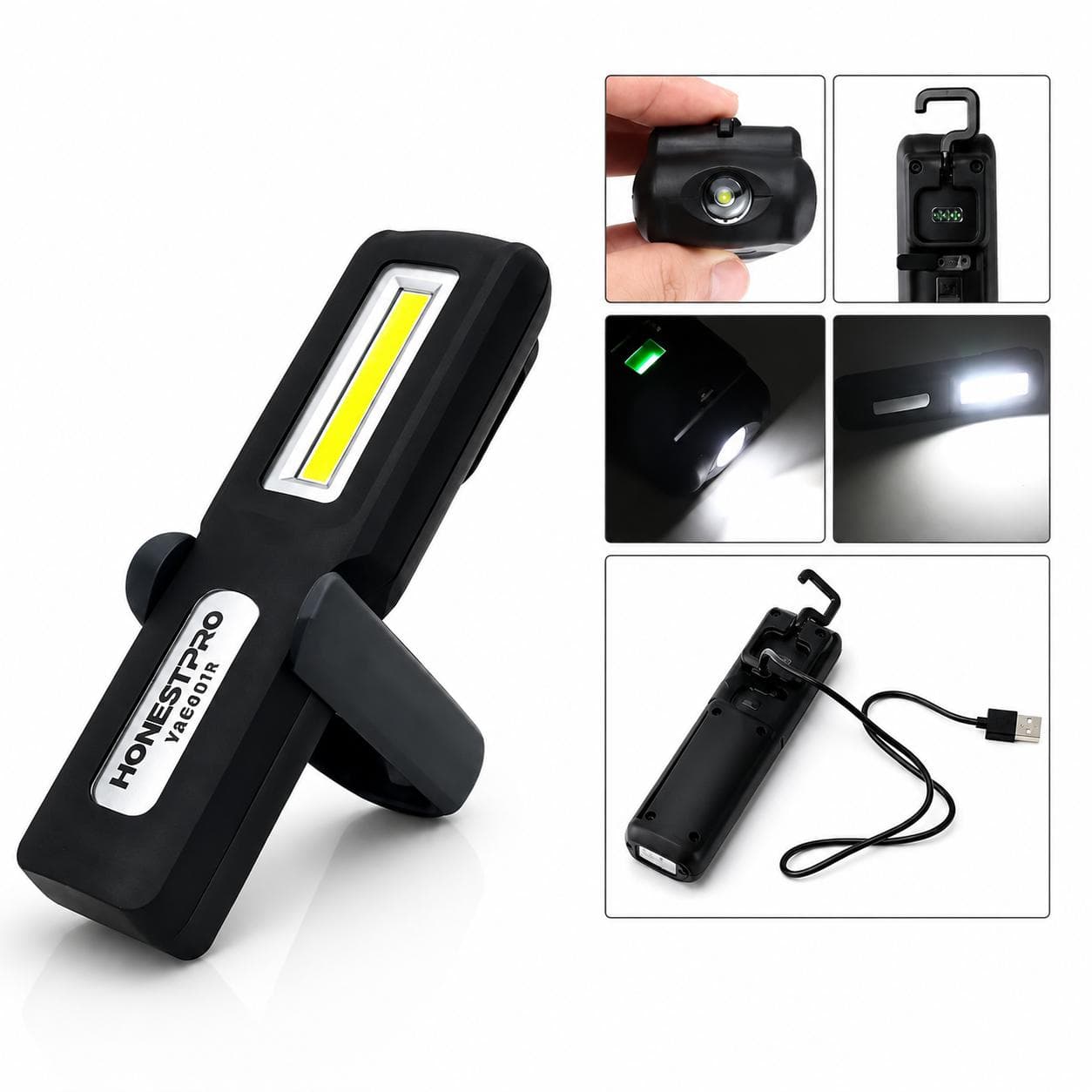 Torche – lampe de travail professionnel 3W rechargeable YAE4013 - photo 1