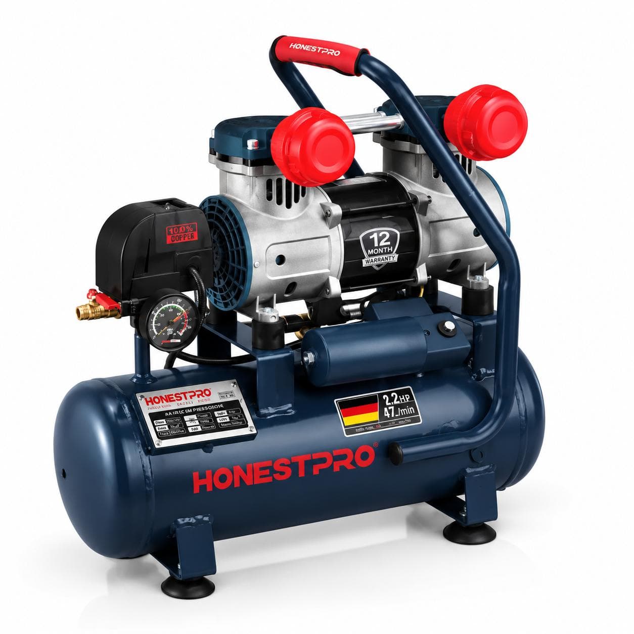 Compresseur silencieux 12L YAE2786 - photo 1
