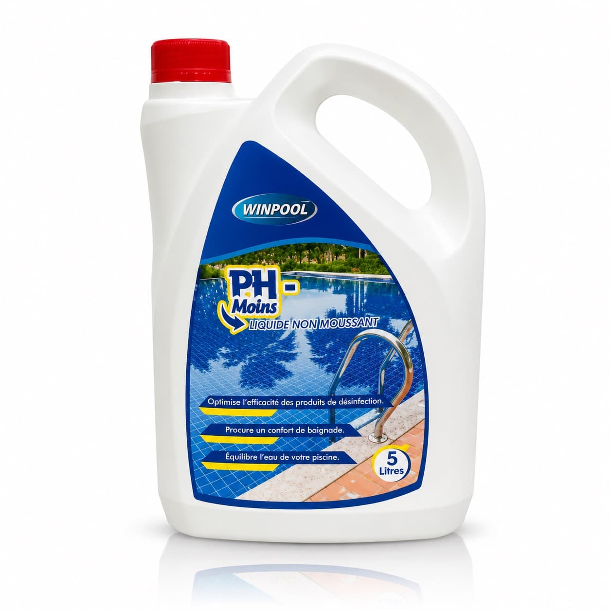 PH moins en liquide (PH-) pour piscine 5L - photo 1