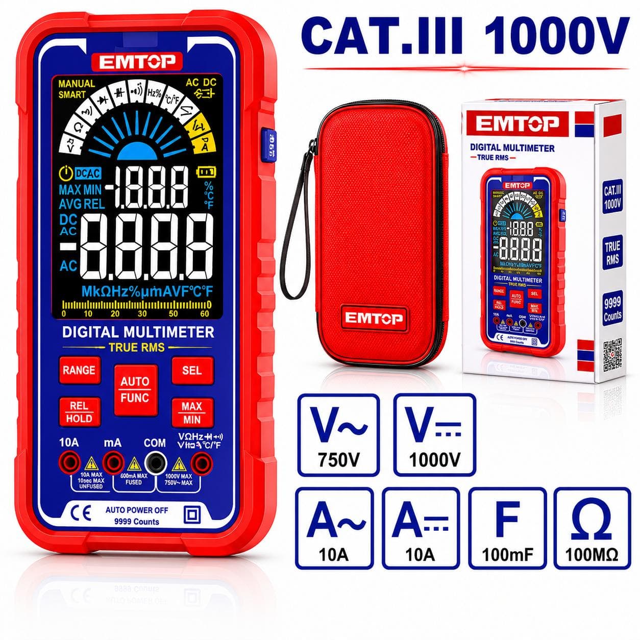 Multimètre numérique 1000v EDMR175015 - photo 1