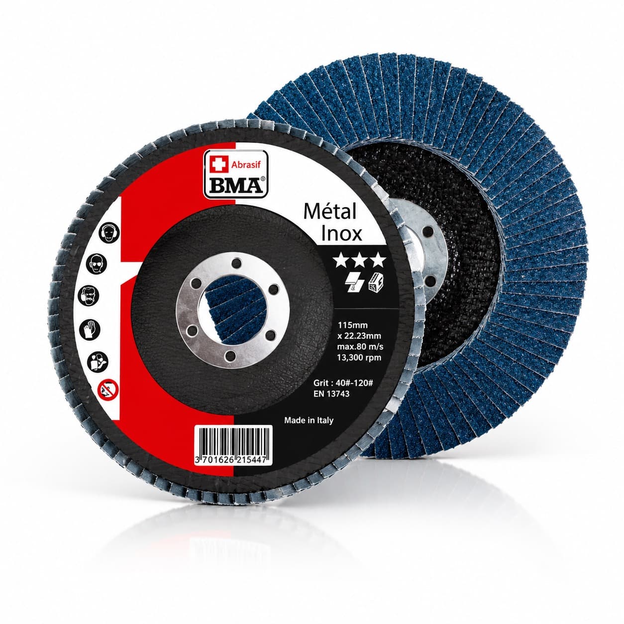 Disque a lamelles ZIRCONIUM idéal pour le métal et l'inox - photo 1