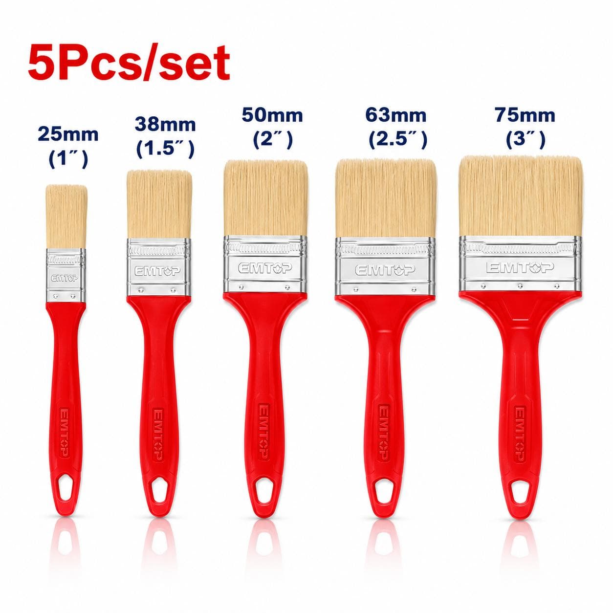 Kit de 5 pcs de pinceaux de peinture EPBH160501 - photo 1