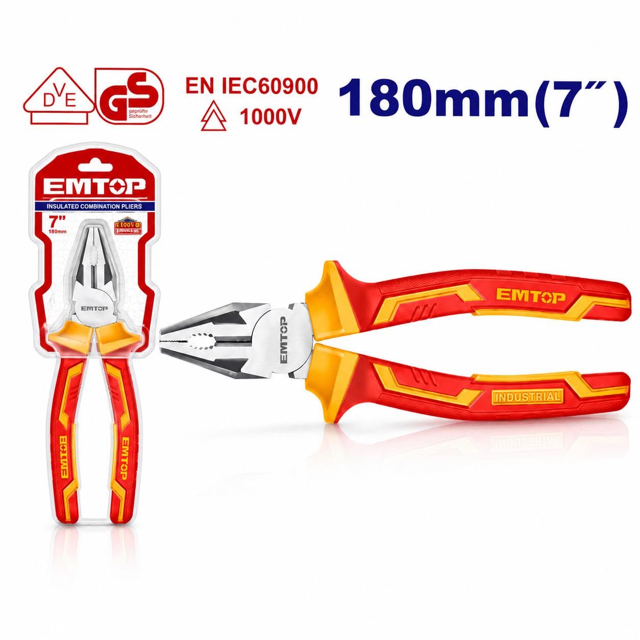 Pince universelle mixte 7" 180mm isoléé 1000V EPLRC0731 - photo 1