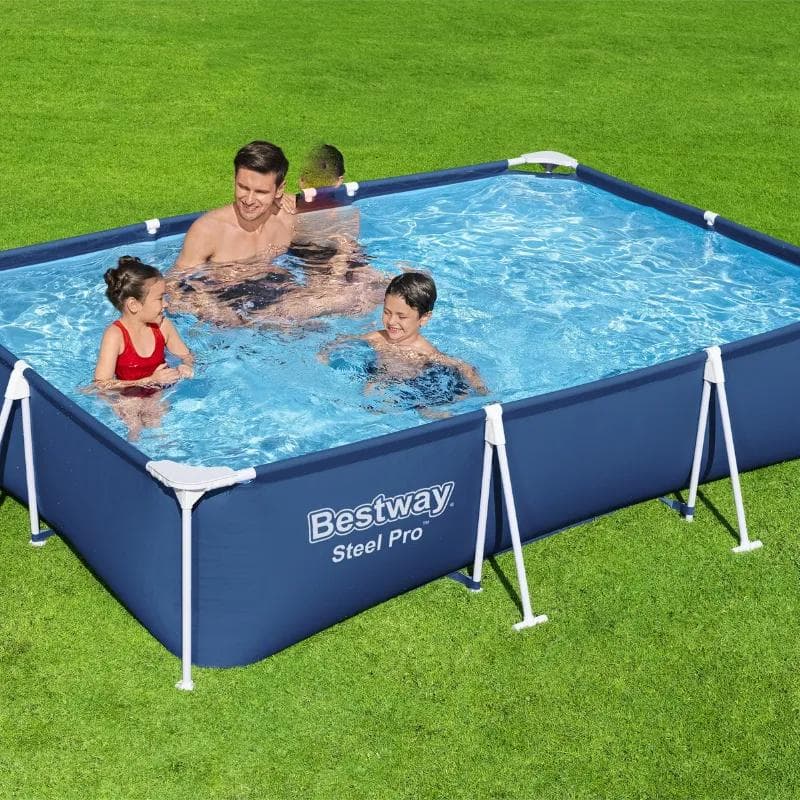 Piscine hors sol tubulaire rectangulaire Bestway Steel Pro 300 x 201 x 66 cm bleu 56404 - photo 2