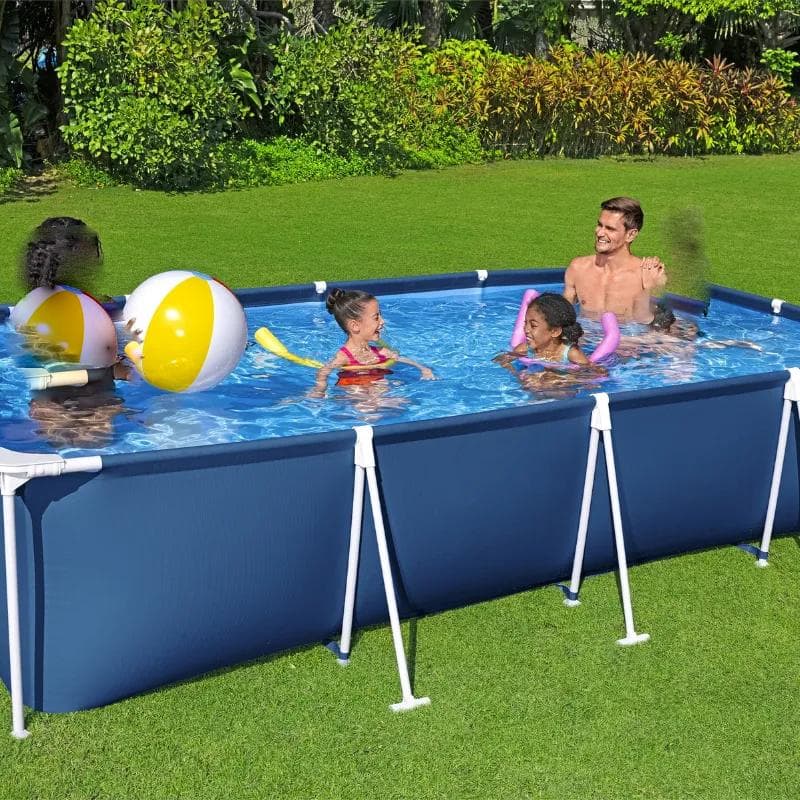 Piscine hors sol tubulaire rectangulaire Bestway Steel Pro 400 x 211 x 81 cm bleu 56405 - photo 2