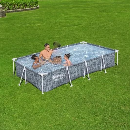 Piscine hors sol tubulaire rectangulaire Bestway Steel Pro 366 x 201 x 66 cm décor graphique 561FV - photo 2