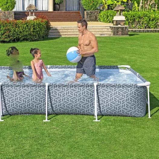 Piscine hors sol tubulaire rectangulaire Bestway Steel Pro 366 x 201 x 66 cm décor graphique 561FV - photo 3