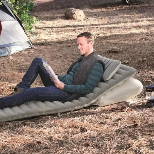 Matelas gonflable camping 1 personne 191 x 70 x 10.5 cm avec oreiller 67617 - photo 3