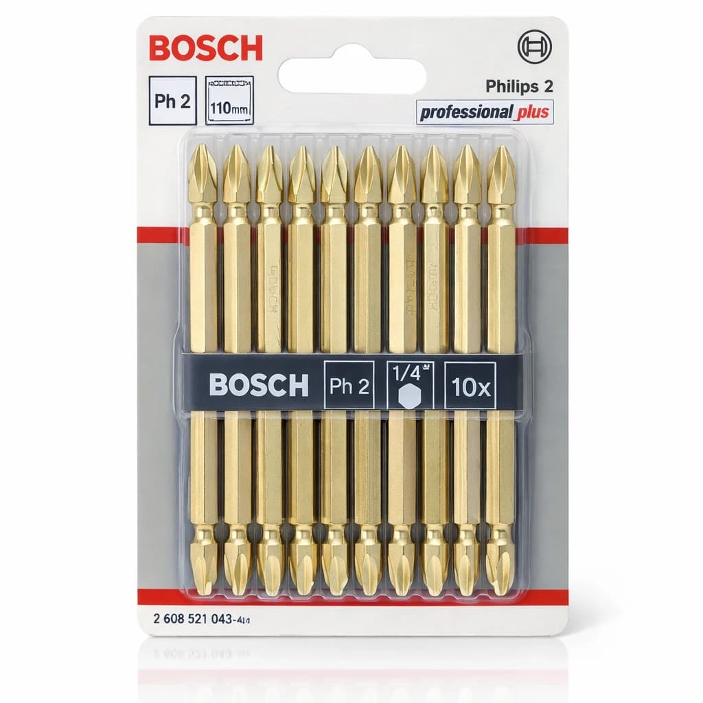 Jeu de 10 Pcs embouts magnétiques Phillips PH2 110mm 1043 - photo 1