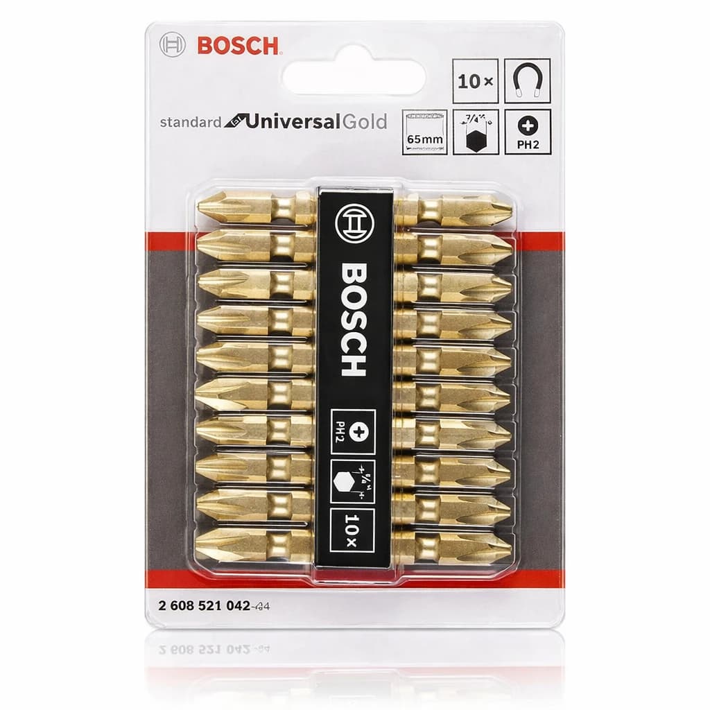 Jeu de 10 Pcs embouts magnétiques Phillips PH2 65mm 1042 - photo 1
