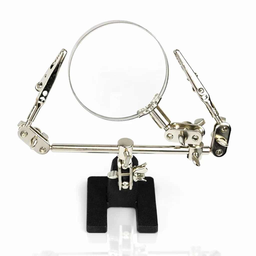 Loupe avec 2 pinces réglables 360° (3eme Main)  38090 - photo 1