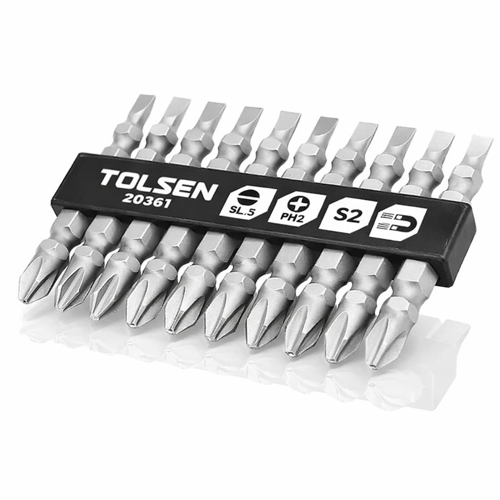 Jeu d'embouts de tournevis à double éxtrémité 10pcs  20361 - photo 1