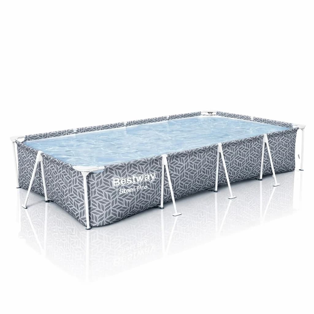 Piscine hors sol tubulaire rectangulaire Bestway Steel Pro 366 x 201 x 66 cm décor graphique 561FT
