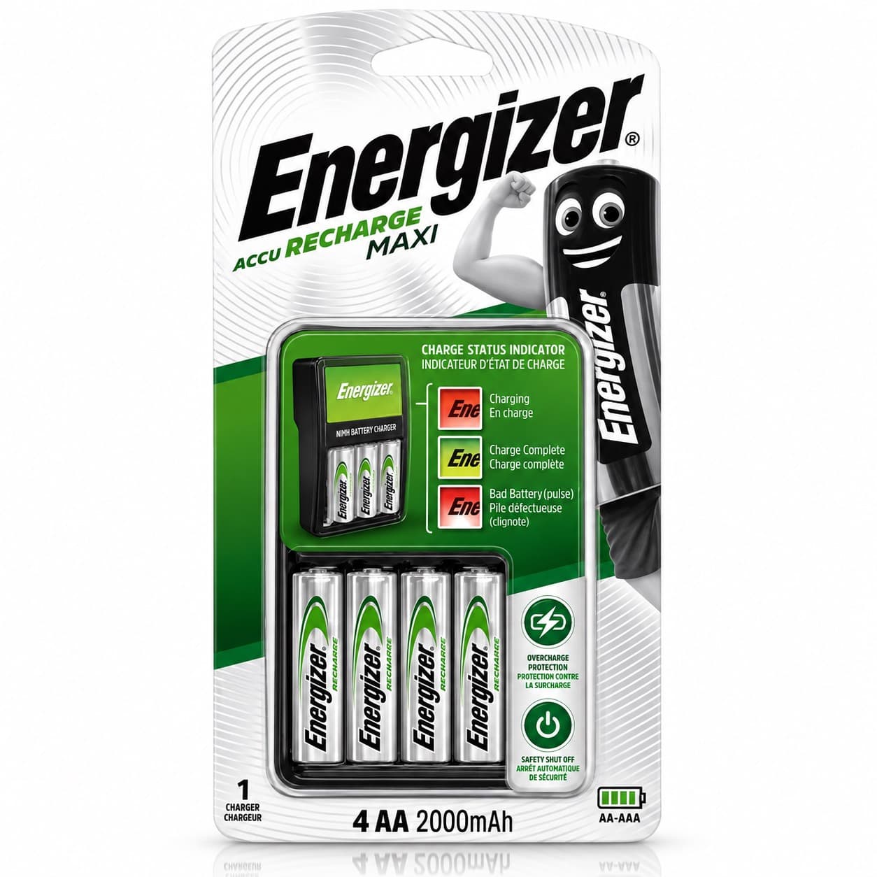 Chargeur de piles ENERGIZER charger maxi 4AA 2000mAh - photo 1