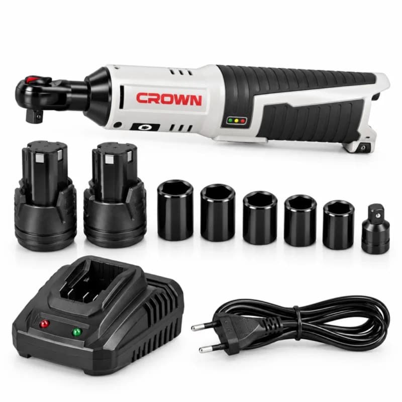 Boulonneuse 3/8“ 12V avec 2 batteries CROWN CT22101 - photo 1