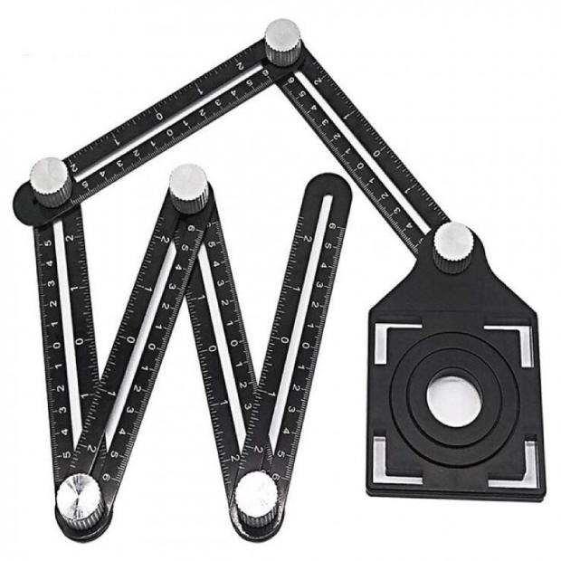 Règle de mesure multi-angles en alliage d'aluminium 41045 - photo 1