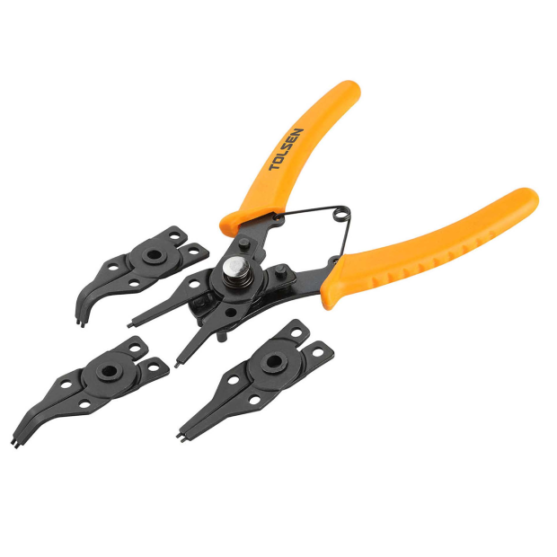 Jeu de pince circlips avec 4 rechanges 10100 - photo 1