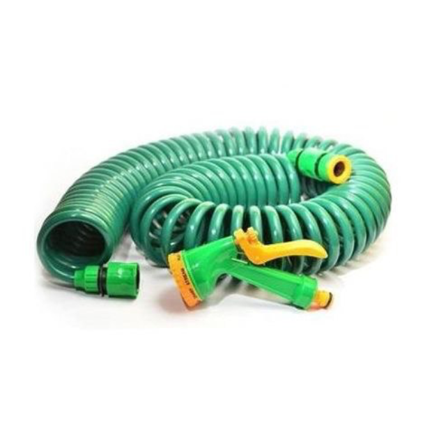 Tuyau d'arrosage spirale avec pistolet et raccords - photo 1