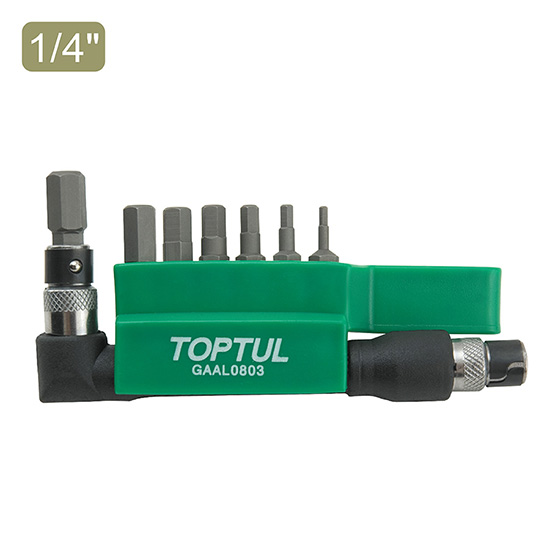 Jeu de 8 embouts hexagonaux à entraînement hexagonal 1/4" (30 mm) GAAL0803 - photo 1