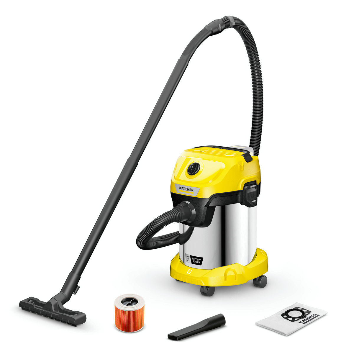 Aspirateur eau et poussières WD3 19L INOX - photo 1