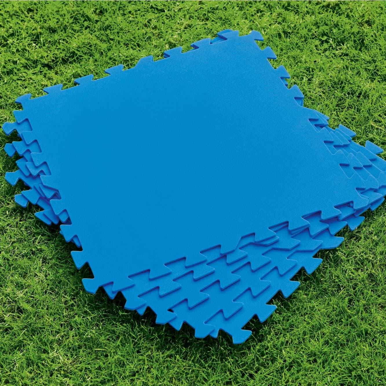 Lot de 9 tapis de protection 50 x 50 cm - bleu 58220 - photo 3