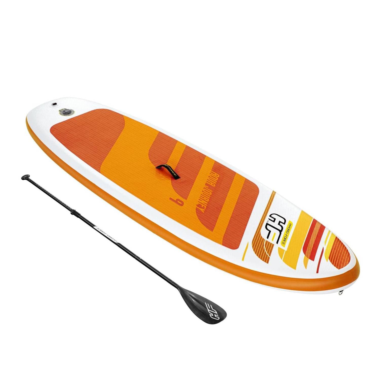 Paddle SUP gonflable Hydro-Force™ Aqua Journey 274 x 76 x 12 cm, pompe, pagaie, leash, sac à dos de transport 65349 - photo 1