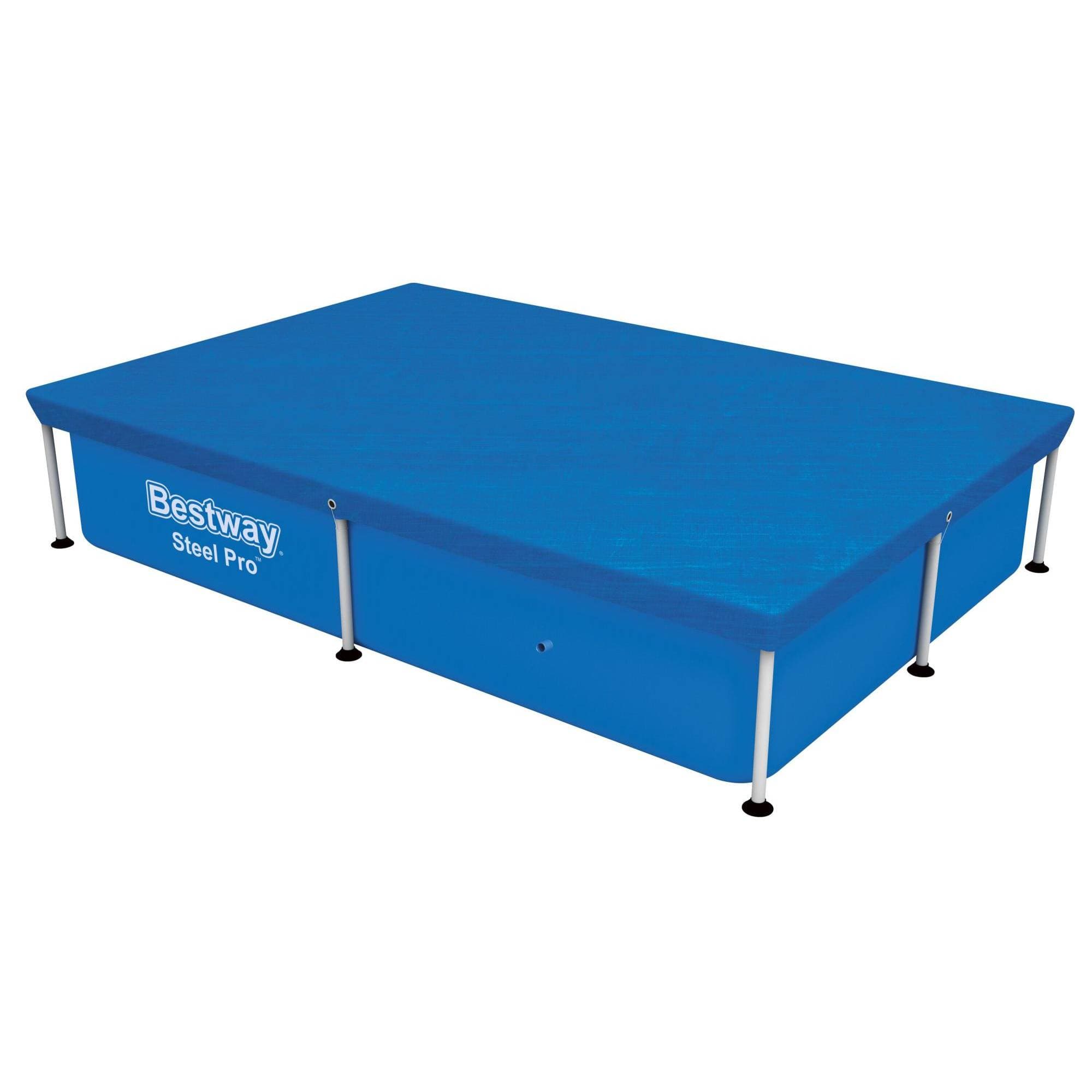 Bâche 4 saisons rectangle 224x154cm pour piscine Steel Pro 221x150cm 58103 - photo 2
