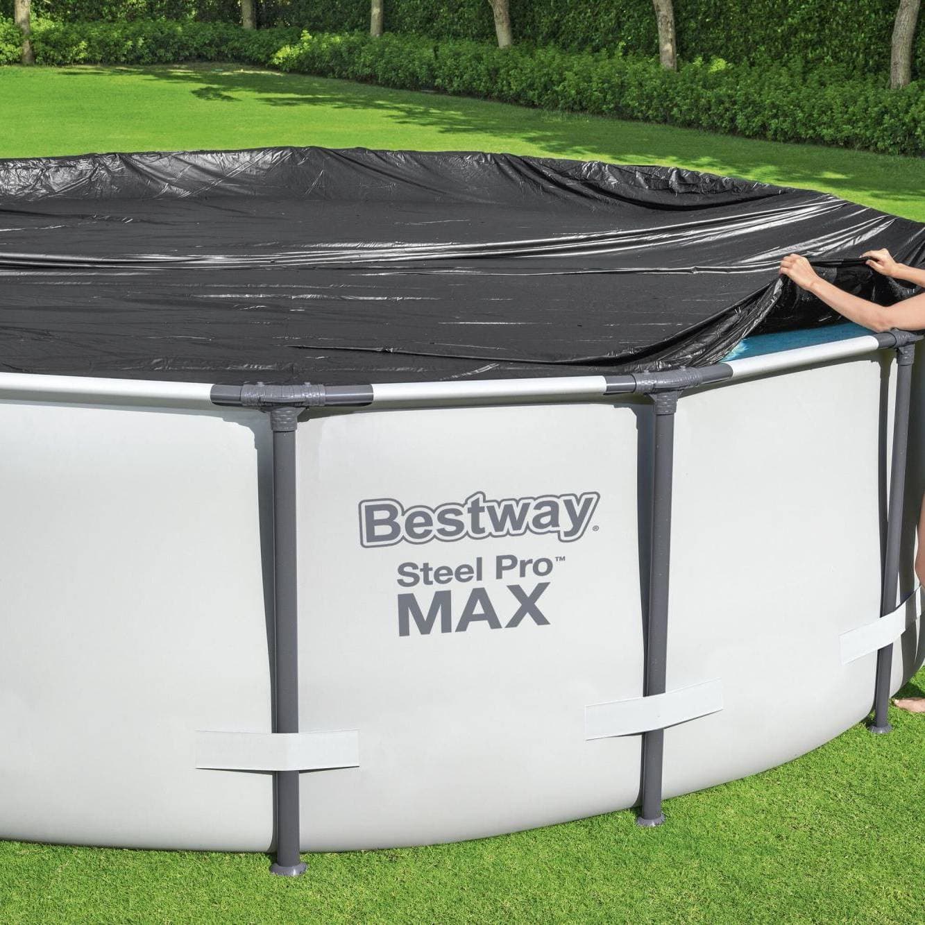 Bâche 4 saisons ronde 305cm pour piscine hors sol Steel Pro Ø 305 cm 58036 - photo 2