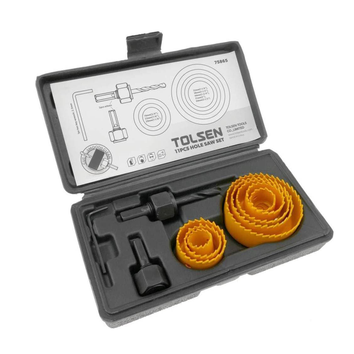 Jeux de scie cloche 11pcs 19-64mm 75865 - photo 1