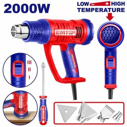 Pistolet air chaud décapeur thermique 2000W EHGN20045 - photo 1