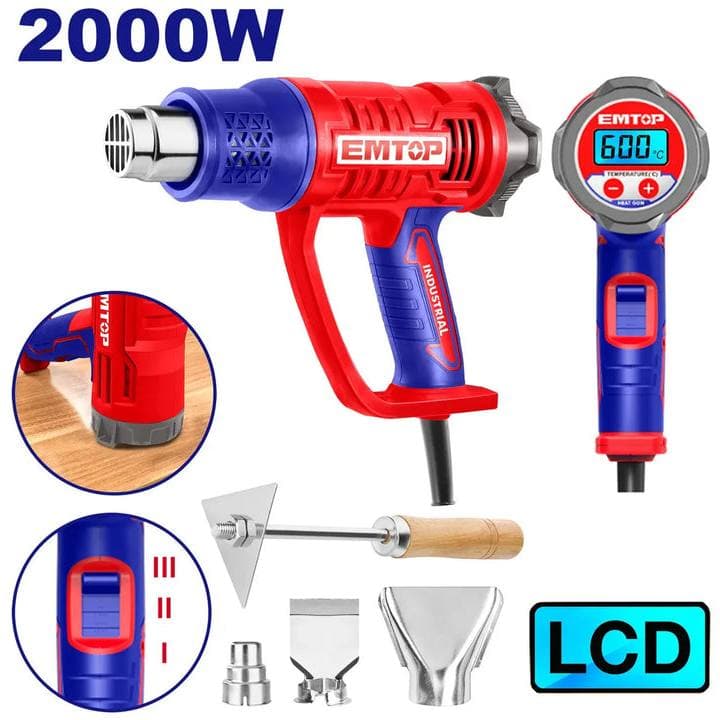 Pistolet air chaud décapeur thermique 2000W EHGN20056 - photo 1