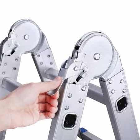 Echelle-escabeau pliable en aluminium robuste - photo 3