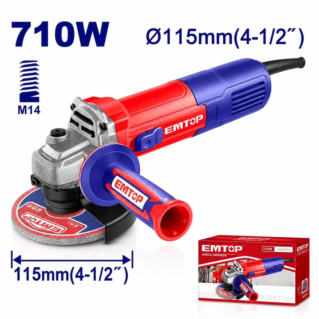 Tronçonneuse meuleuse 710W 115mm EAGR17181 - photo 1